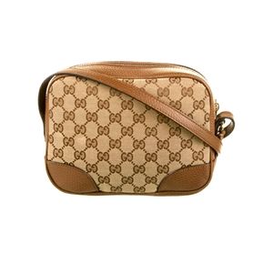 Gucci Monogram Canvas Crossbody Camera Bag